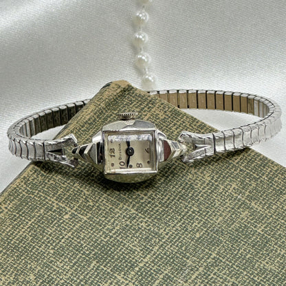 1957 10k RGP Blue Hand Bulova Wind-Up Watch