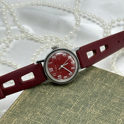 1970's Red Timex Wind-Up Watch