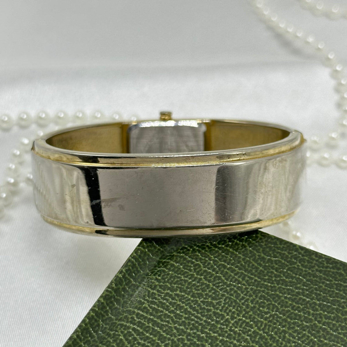 Gold Vivani Abalone Cuff Watch