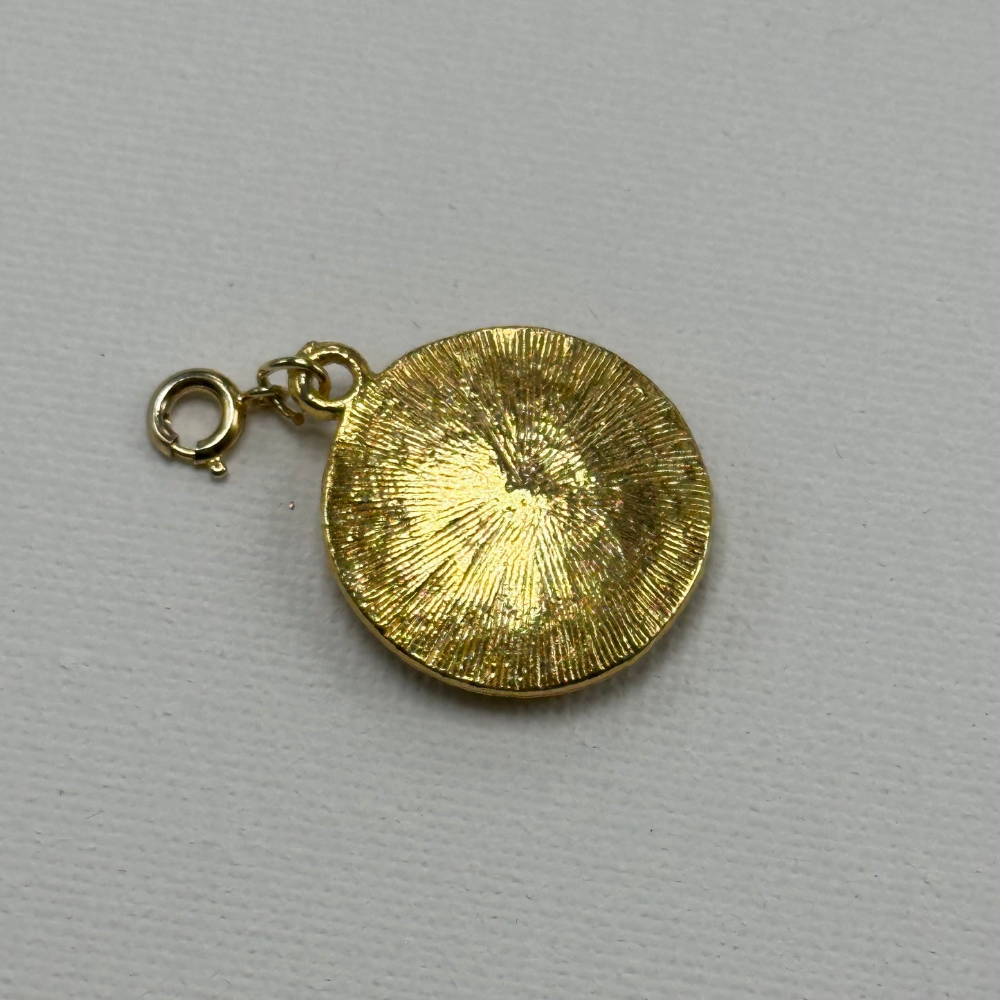 Vintage Gold Love Birds Charm