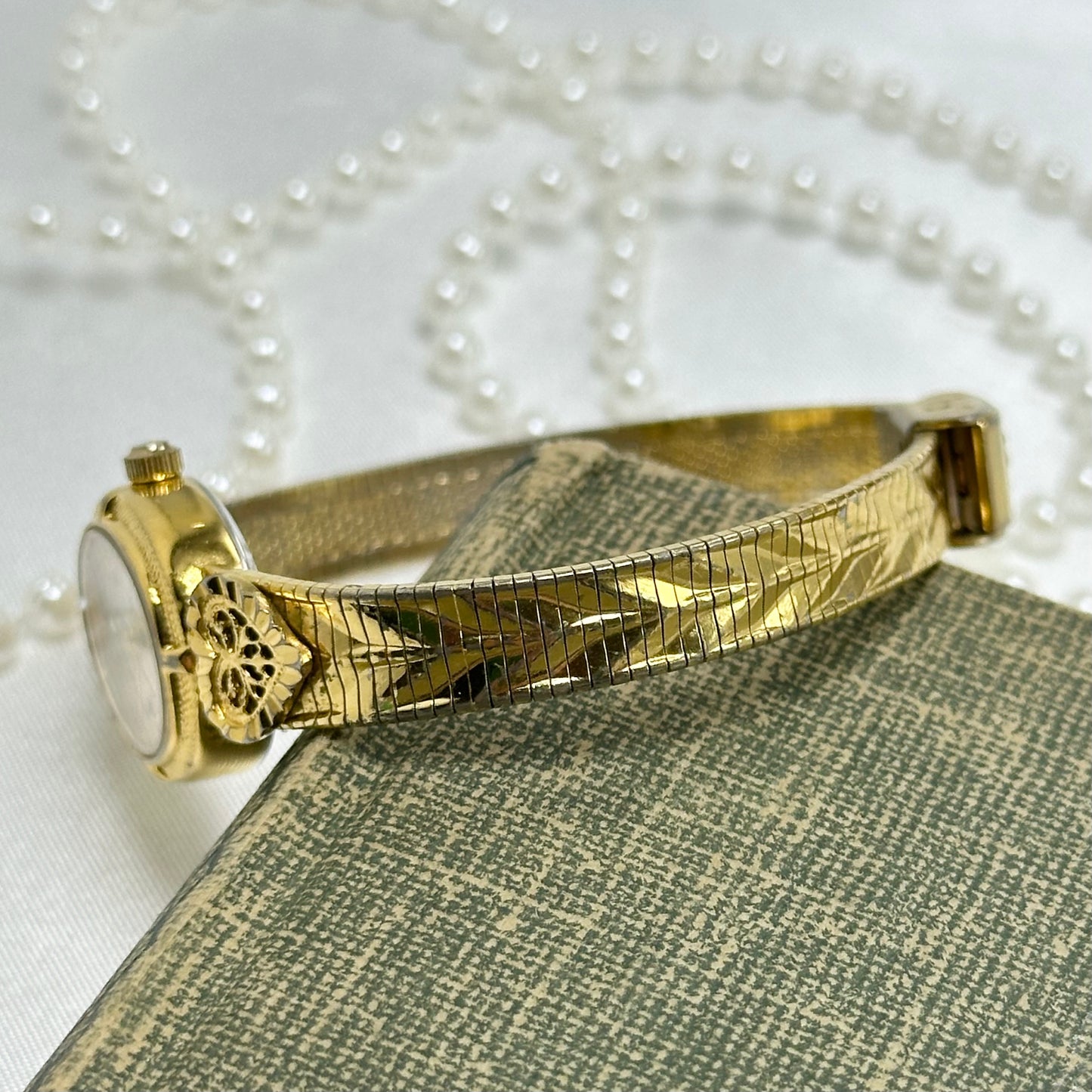Gold Vintage Sarah Coventry Heart Watch