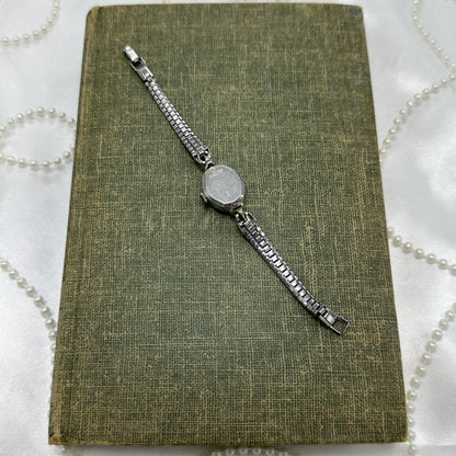 10k RGP Silver Wind-Up Hallmark by Waltham 1950's Cocktail Watch