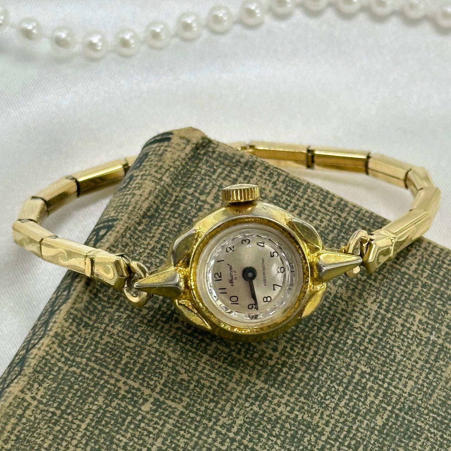 Dainty Vintage Gold Marcel Cocktail Watch
