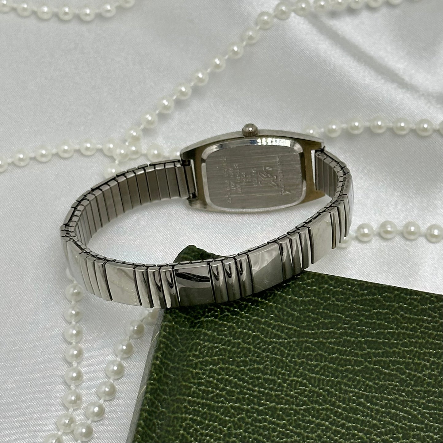 Silver LA Express Watch with Light Blue Dial