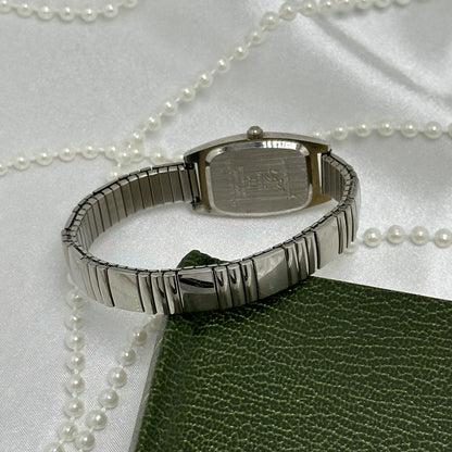 Silver LA Express Watch with Light Blue Dial