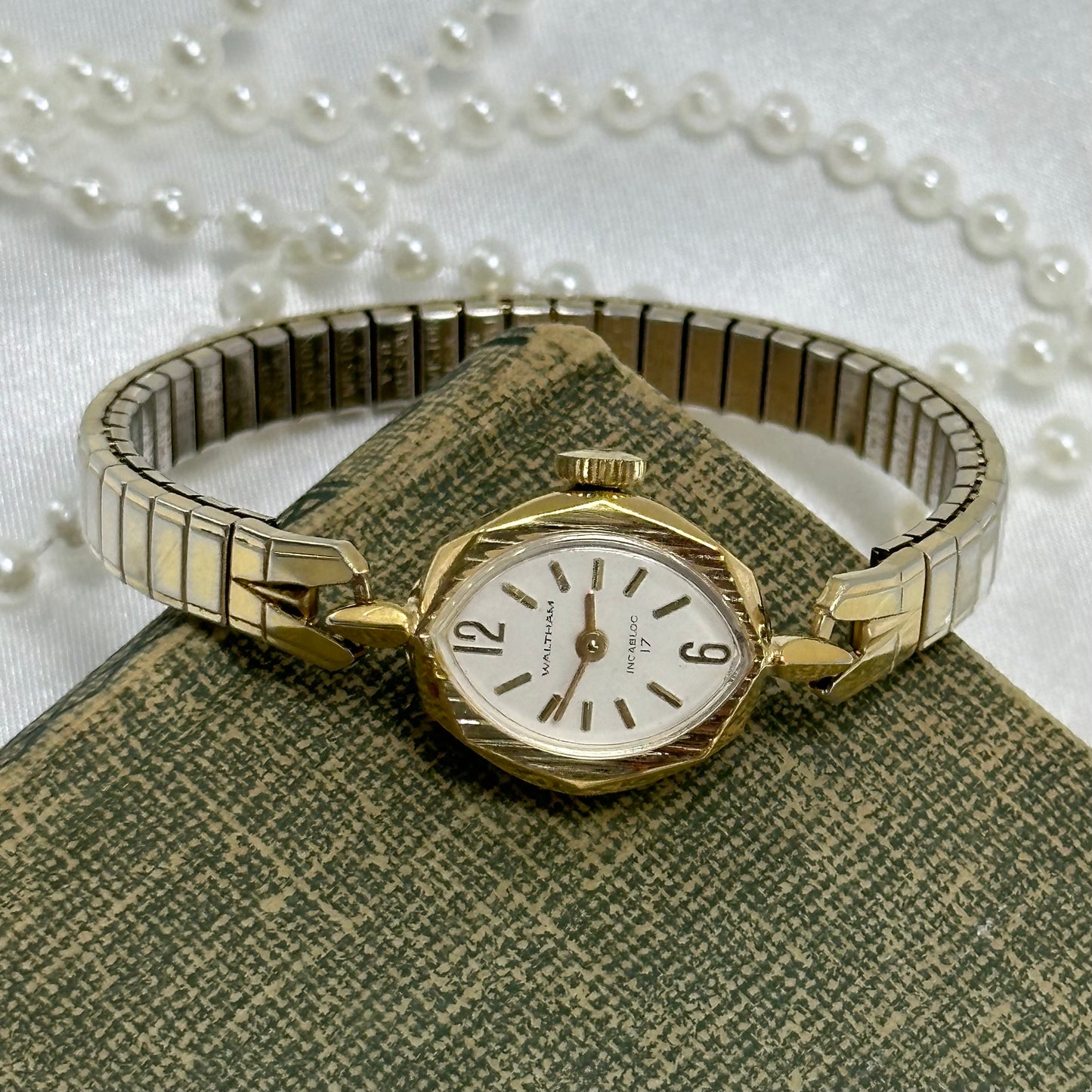 Vintage Dainty Gold Waltham Cocktail Watch