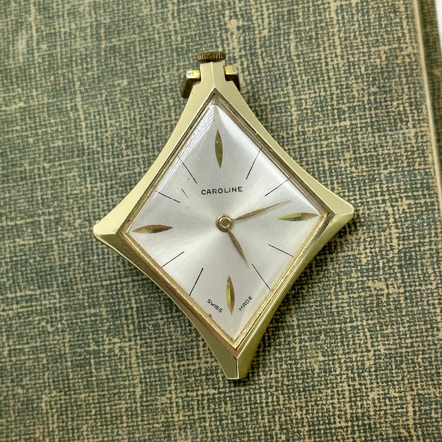 Caroline Vintage Diamond Gold Wind-Up Watch