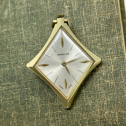 Caroline Vintage Diamond Gold Wind-Up Watch