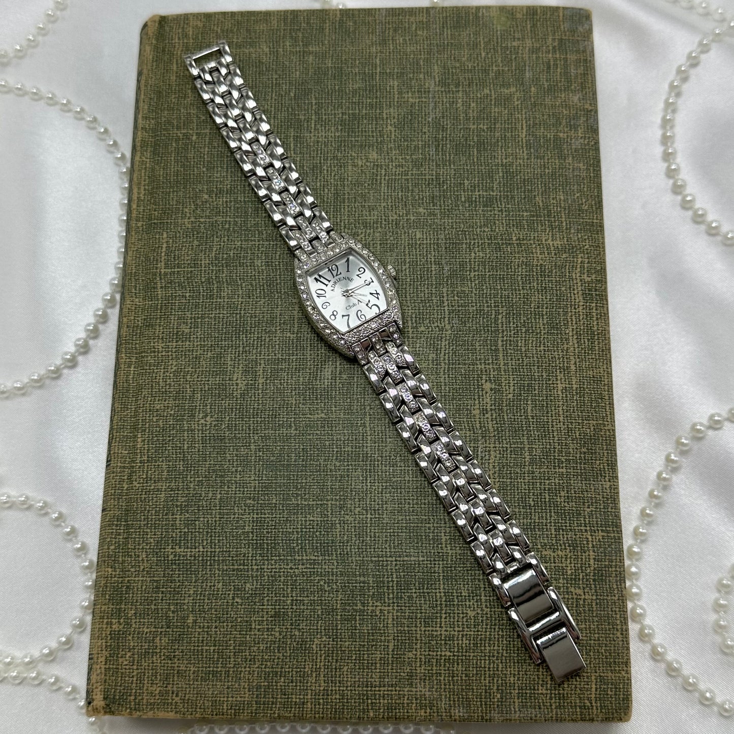 Silver Diamanté Adrienne Watch