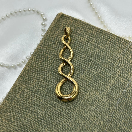 Vintage Gold Pendants Bundle - Triangle and Spiral