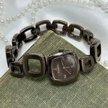 Funky Chocolate Brown Fossil Watch