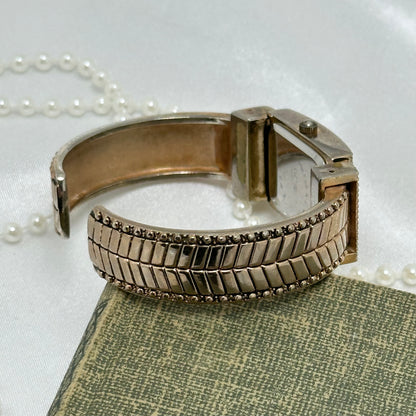 Rose Gold Geneva Cuff Watch