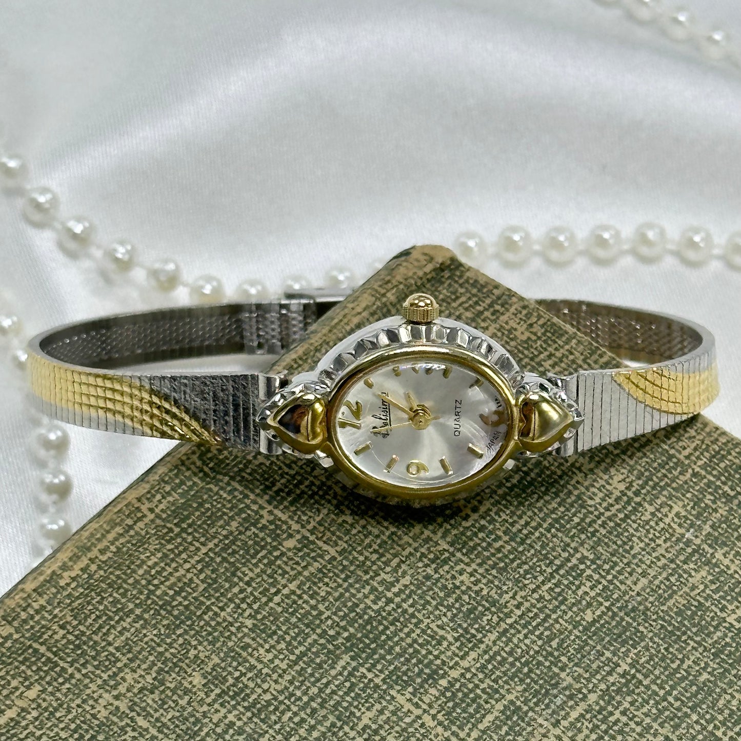 Two-Tone Bubble Dial Belisimo Heart Watch