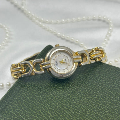 Two-Tone Relic Watch with Mother of Pearl Dial
