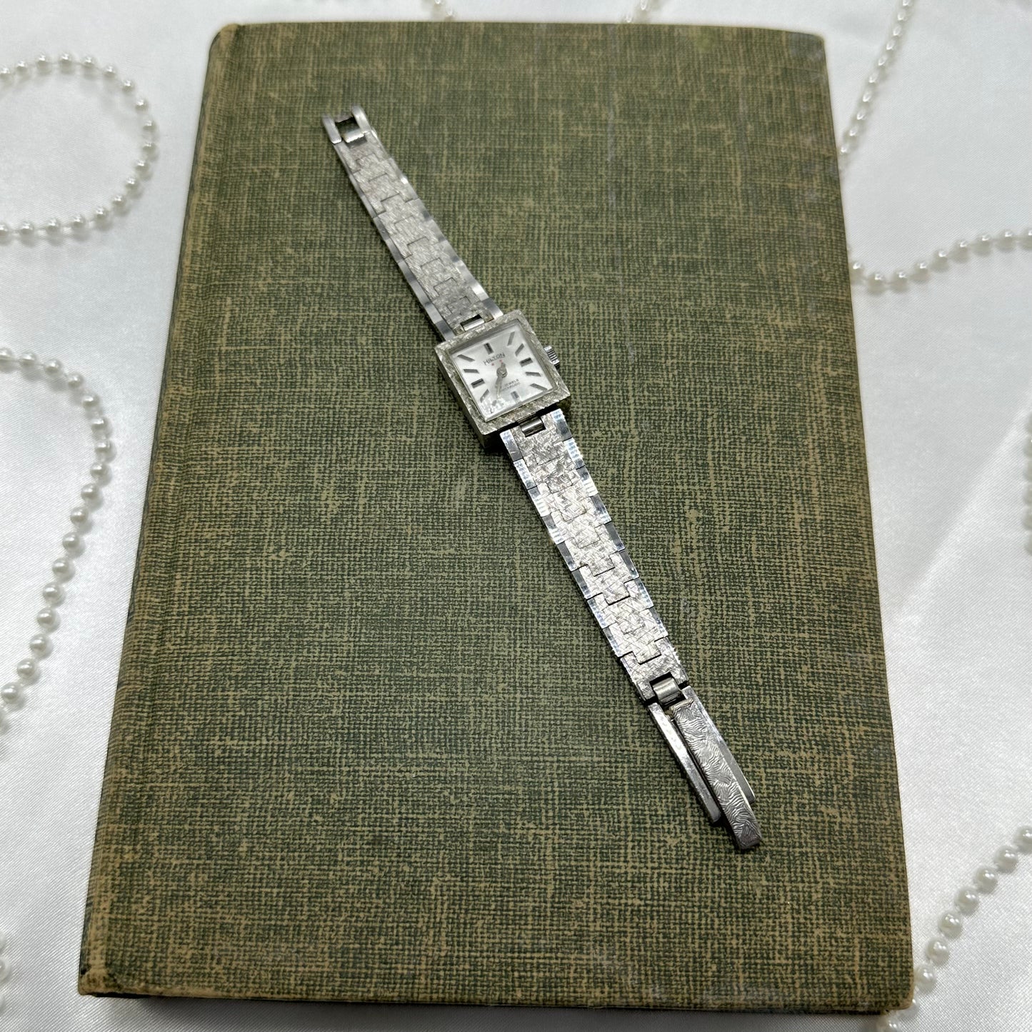 Vintage Wind-Up Silver Square Dial Watch