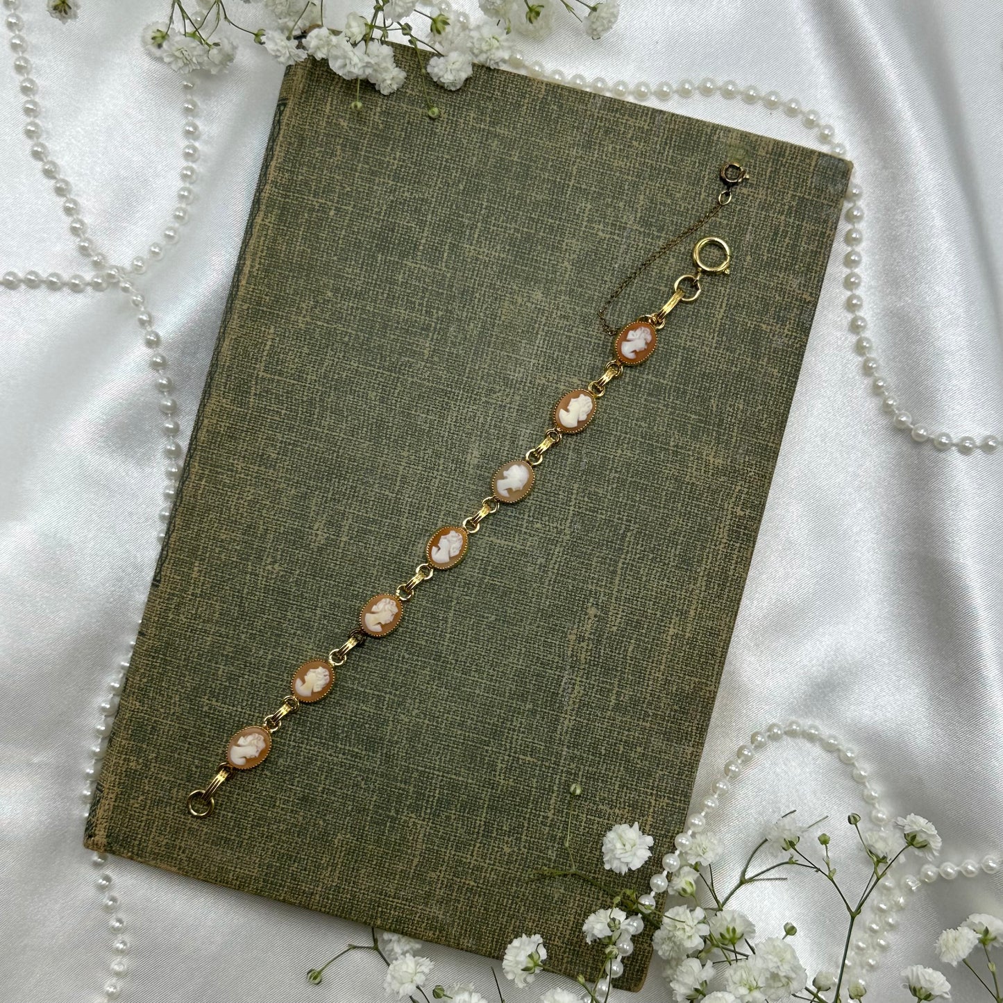 Vintage 14k GF Cameo Bracelet