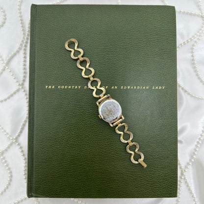 Vintage Collectable Custom Time Wind-Up Gold Watch