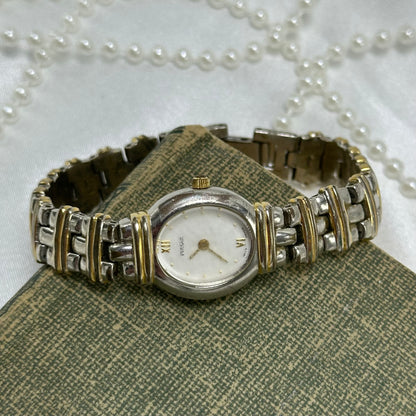 Two-Tone Oval Dial Pulsar Watch