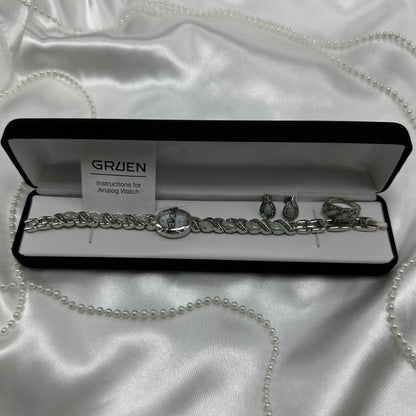 Jade Gruen Watch, Earring & Ring Set