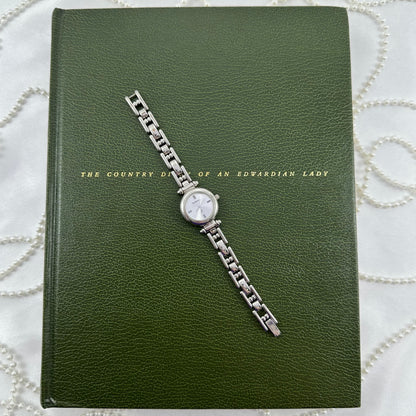 Silver Fossil F2 Watch with Round Dial