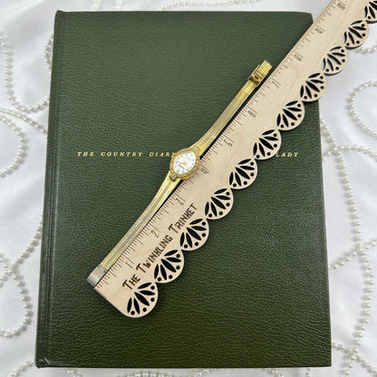 Vintage Gold Joseph Bernard Diamanté Heart Watch