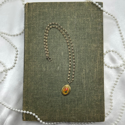 Vintage Flowers Pendant Necklace
