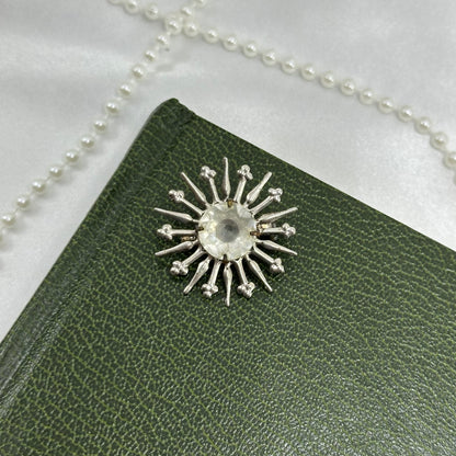 Vintage Silver Starburst Pin