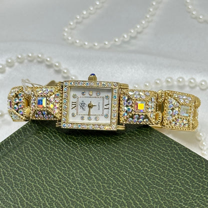 Rare Kirks Folly AB Watch with Blue Jewel Crown