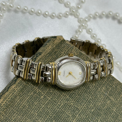 Two-Tone Oval Dial Pulsar Watch