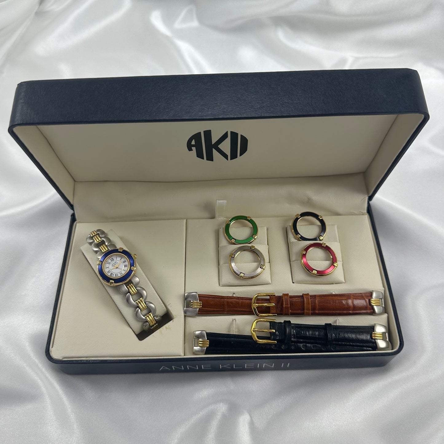 Vintage Anne Klein II Interchangeable Watch Box Set