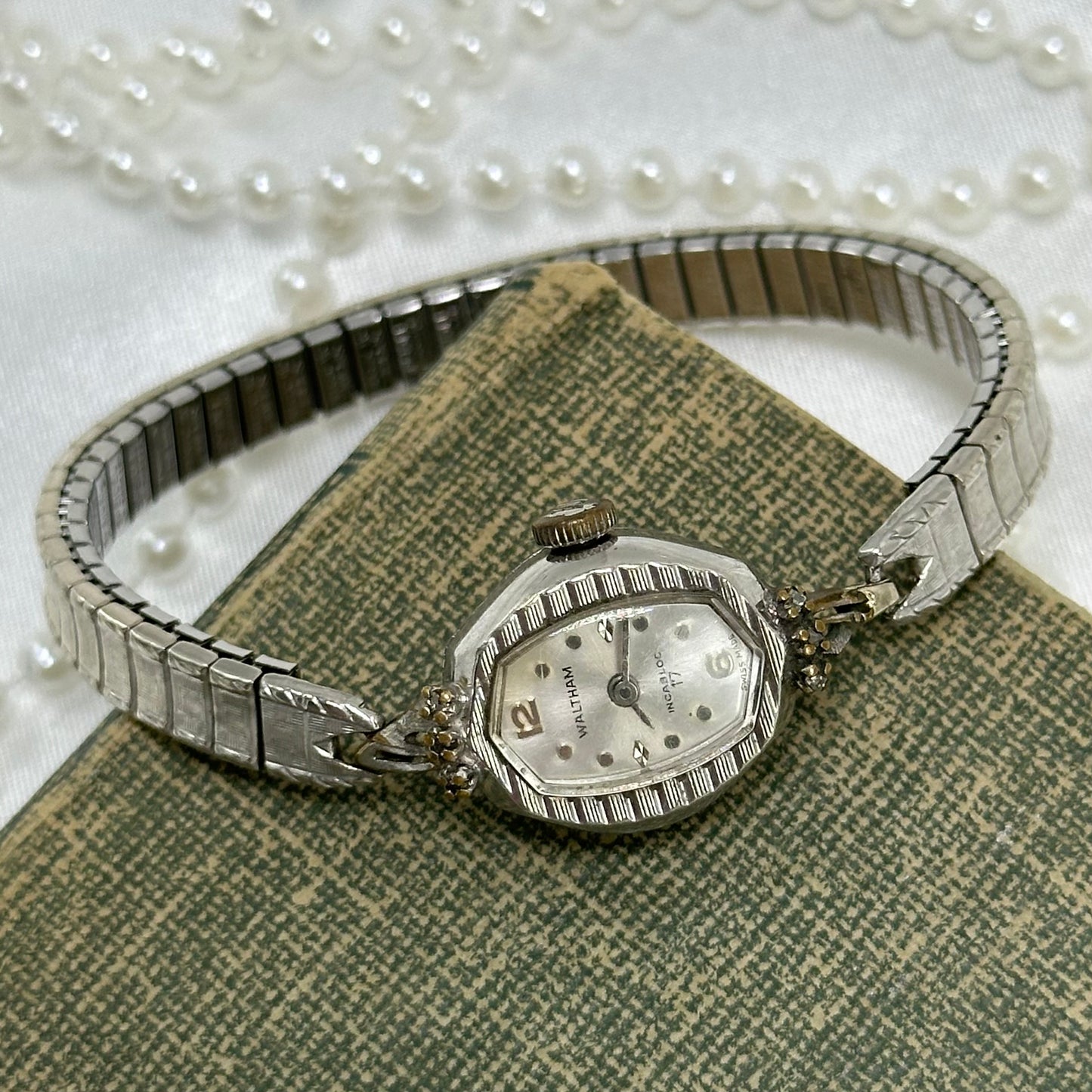 Vintage Silver Waltham Wind-Up Watch