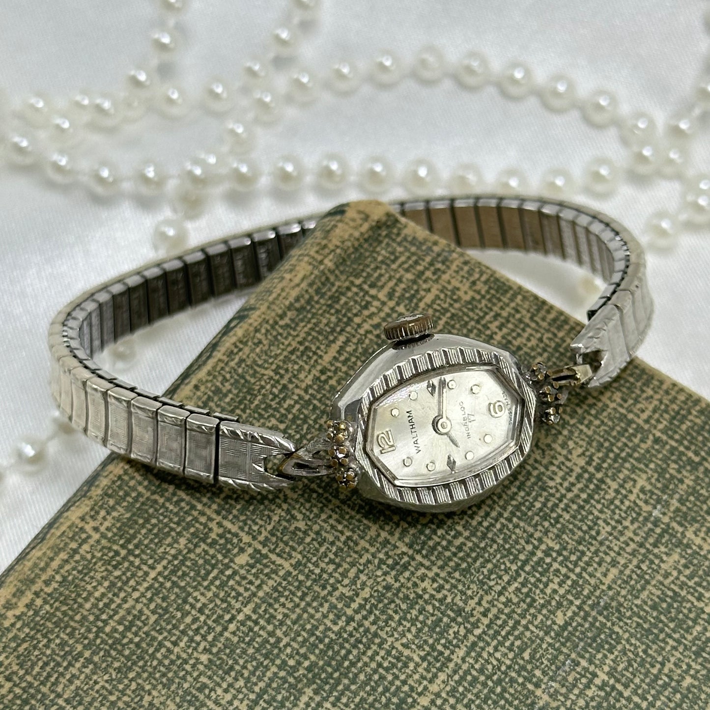 Vintage Silver Waltham Wind-Up Watch