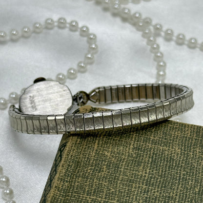 Dainty Silver Vintage Wind-Up Timex Watch