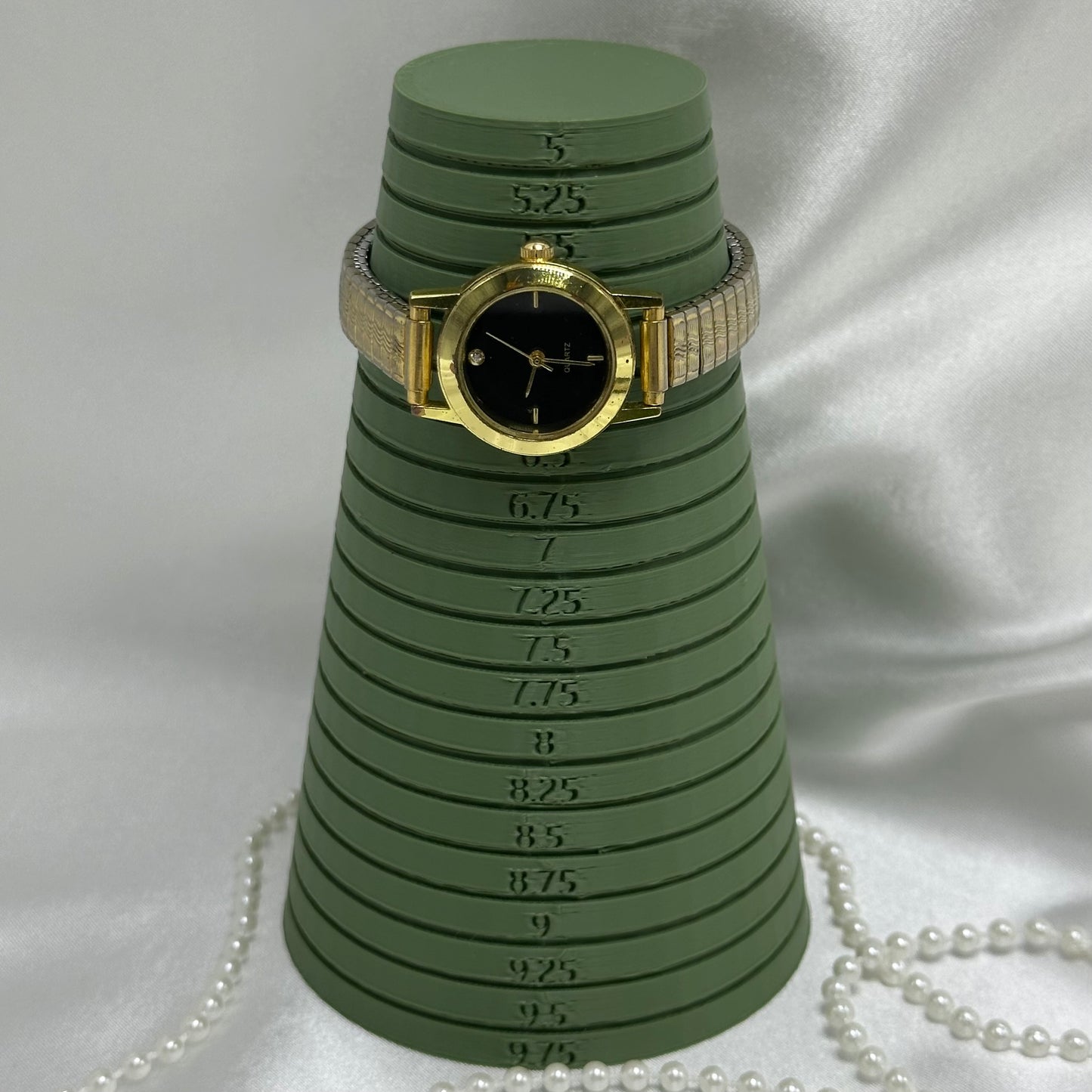 Classic Gold Watch with Black Round Dial