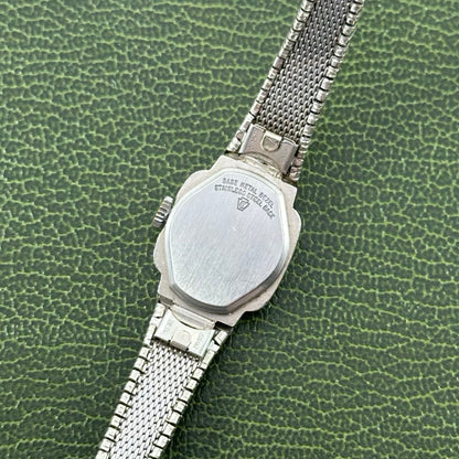 1970's Silver Waltham Wind-Up Watch with Grey Gradient Dial