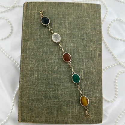 Vintage Silver Scarab Bracelet