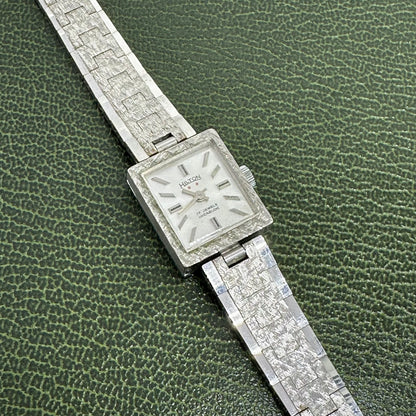 Vintage Wind-Up Silver Square Dial Watch