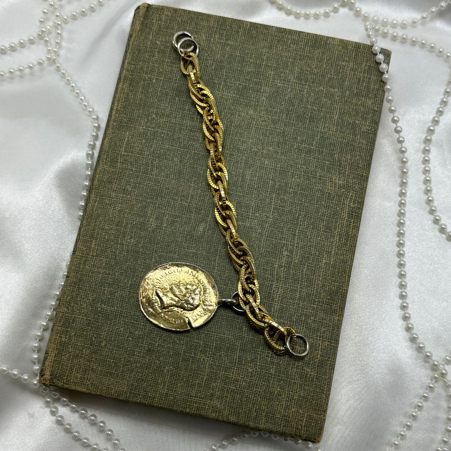 Vintage Gold Coin Bracelet