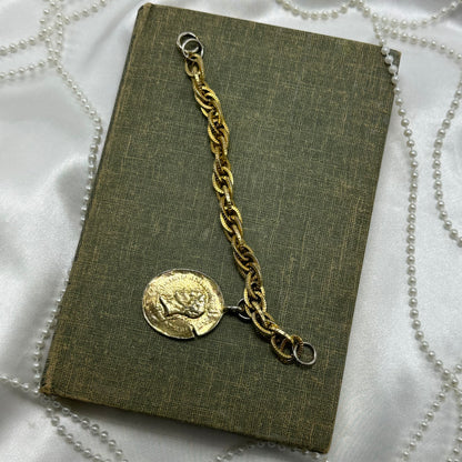 Vintage Gold Coin Bracelet