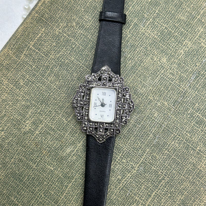 Vintage Silver Avon Victorian Time Watch