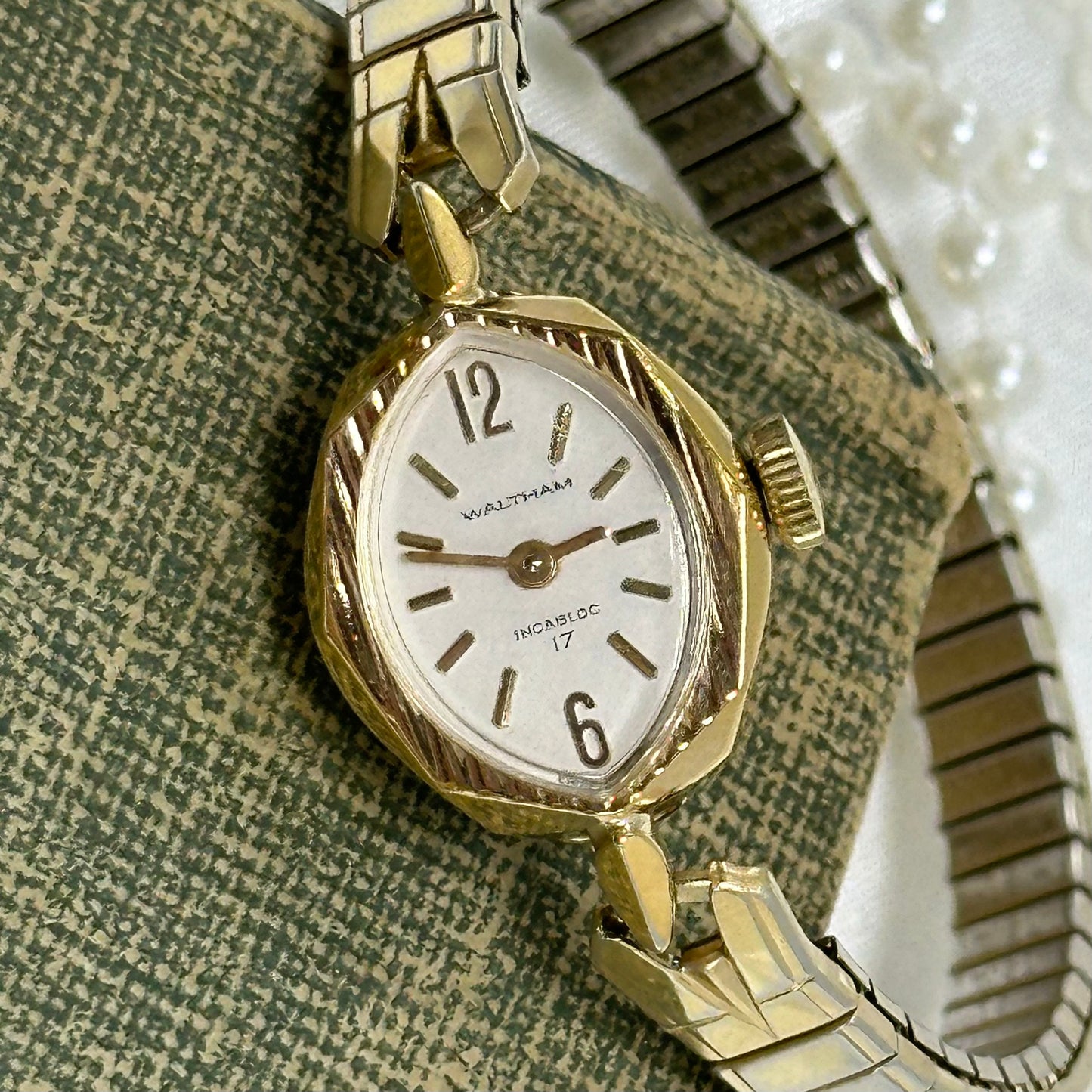 Vintage Dainty Gold Waltham Cocktail Watch