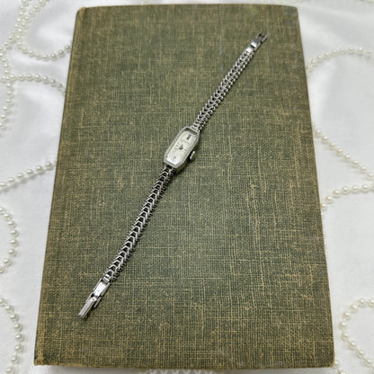 Dainty Vintage Wind-Up Elgin Watch with Roman Numeral Markers