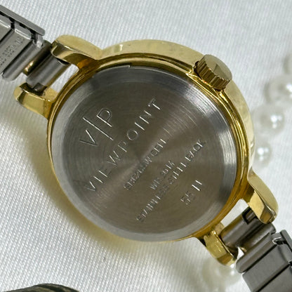 Two-Tone Round Dial Viewpoint Watch