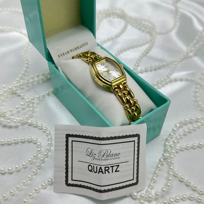Vintage Gold Liz Blanc Watch in Original Box