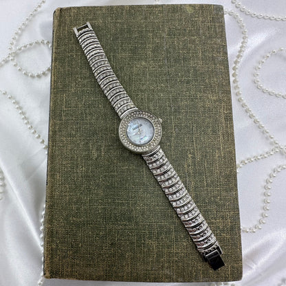 Diamanté Watch with Mother of Pearl Dial