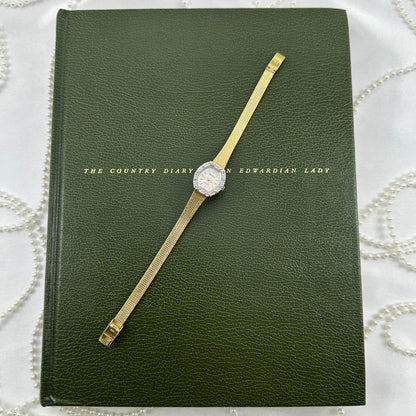 Elegant Vintage Gold Diamanté Gruen Watch