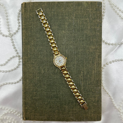 Gold LA Express Diamanté Watch