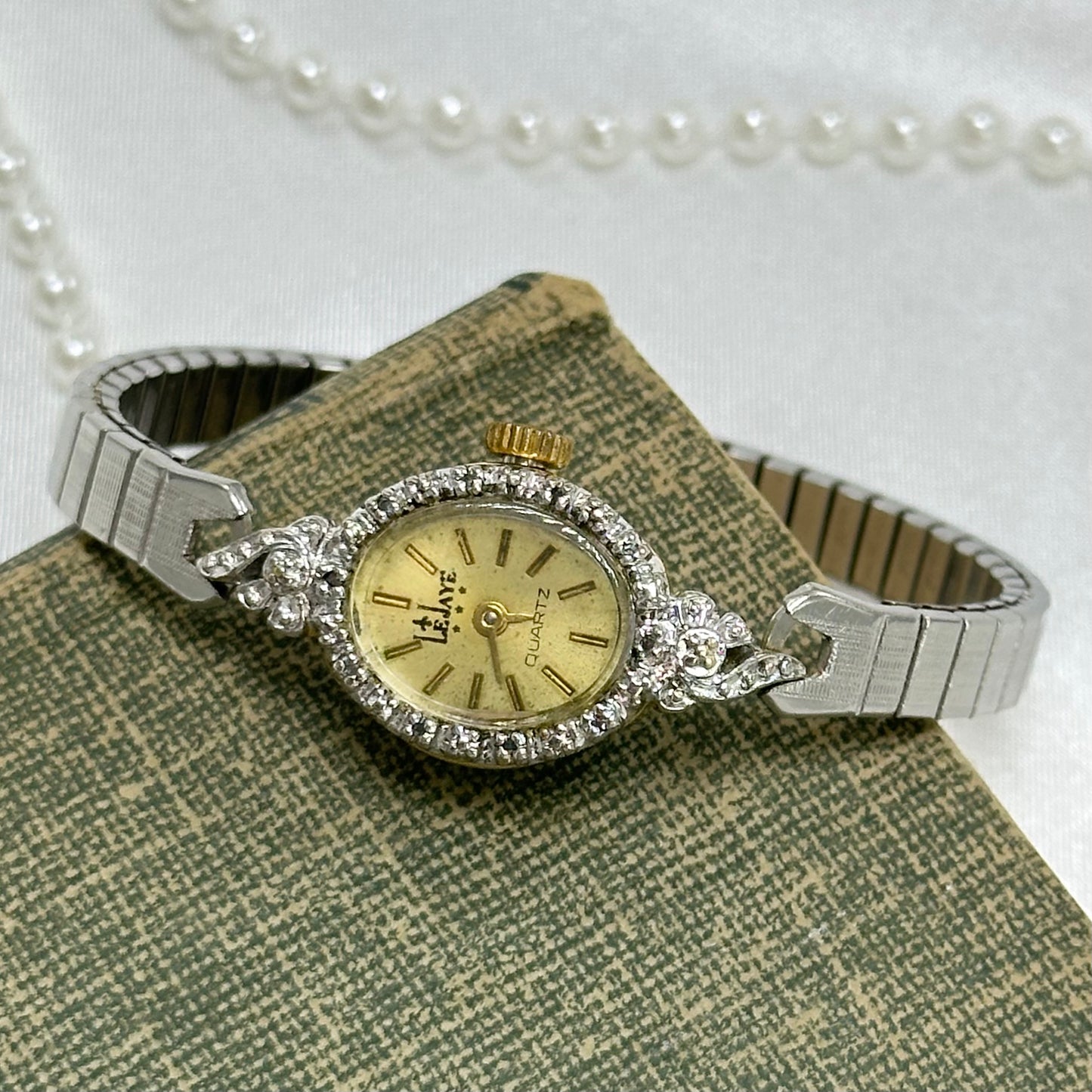 Dainty Two-Tone Cocktail Watch