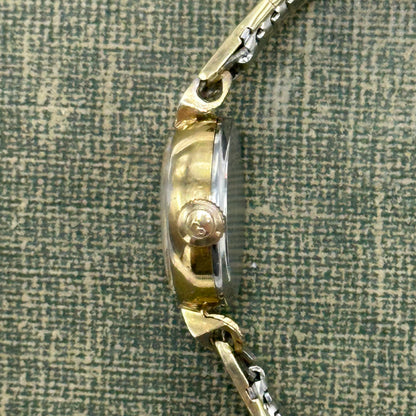 Vintage 1950's Gold Wind-Up Helbros Cocktail Watch