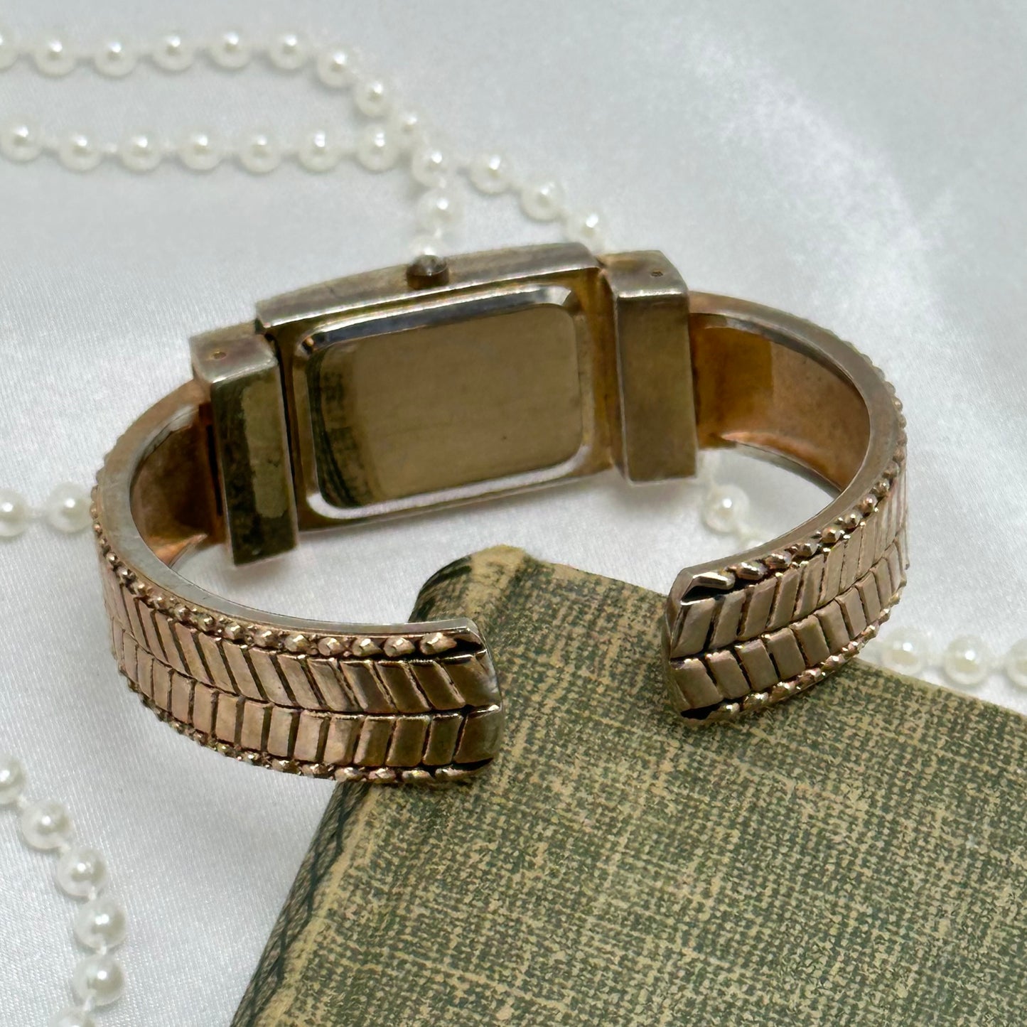 Rose Gold Geneva Cuff Watch